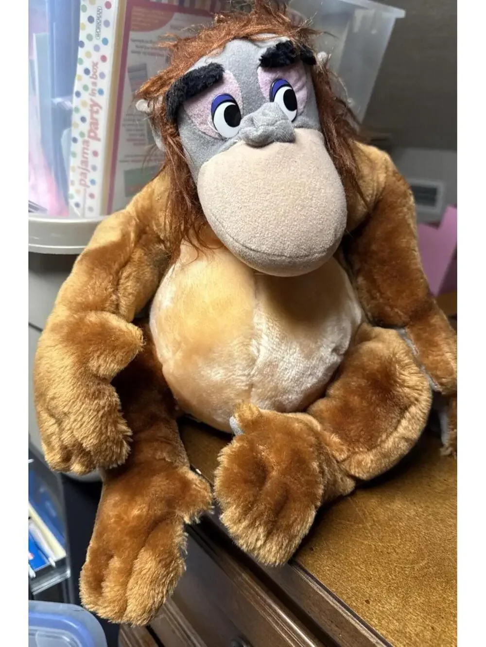 NWT Vintage The Disneyland  The Jungle Book King Louie Plush 16”